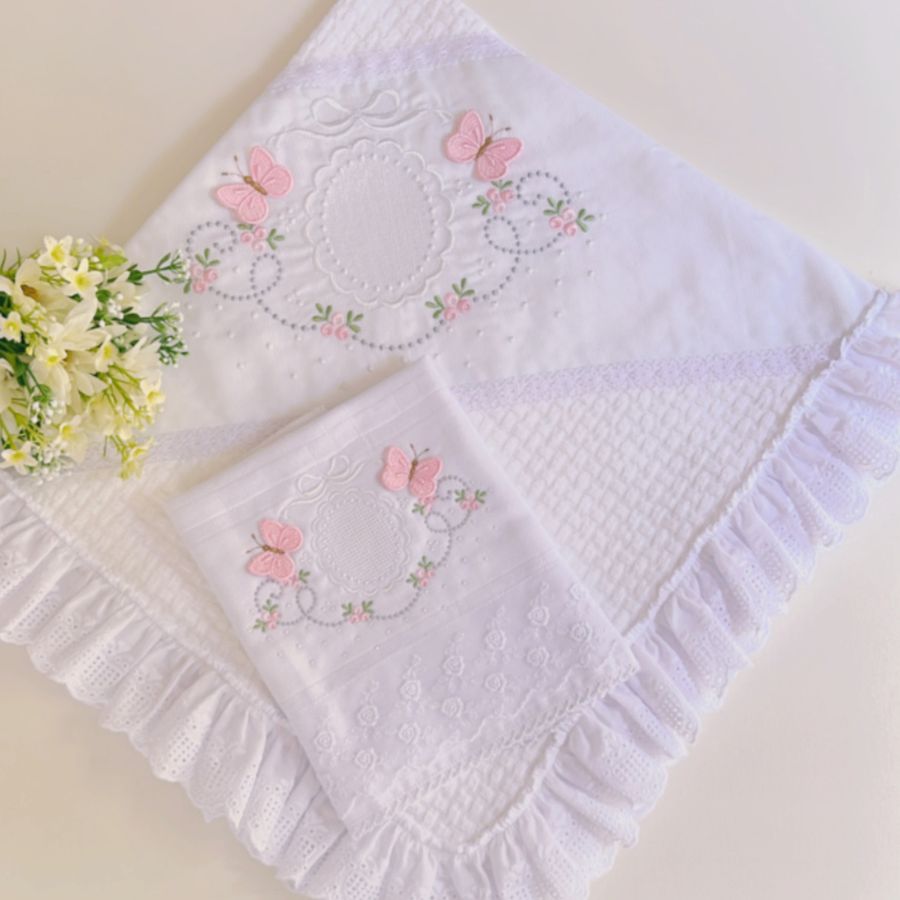 Manta Leve Floral